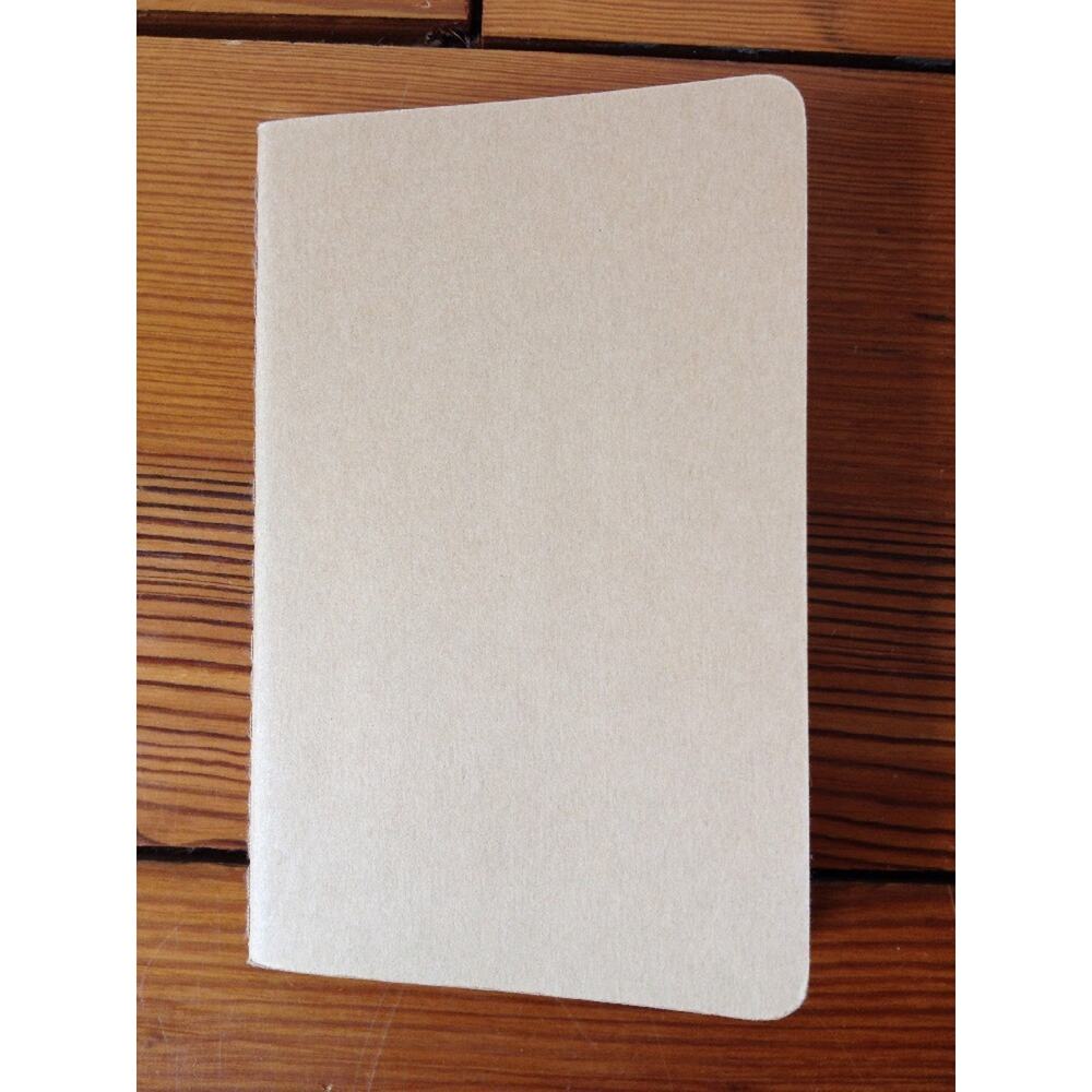 Moleskine Small Tan Pocket Notebook Lined Saddlestitch 3.5" X 5.5"